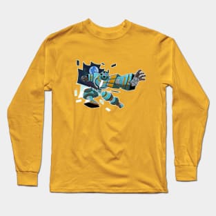 Go Robo Now Sunder Crux in Action Long Sleeve T-Shirt